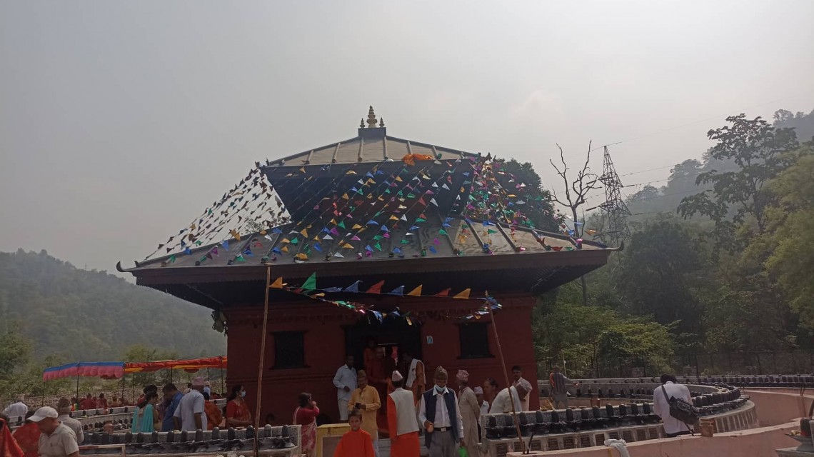 गोदावरी धाममा नब निर्मित कैवल्यनाथ मन्दिर (माेक्षद्वार) को उदघाटन सम्पन्न  (तस्बिरमा हेर्नुस्)